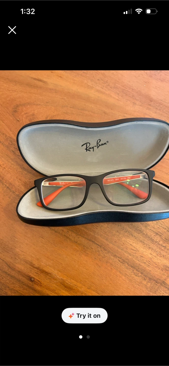 Kids Ray-Ban Eyeglasses with Case