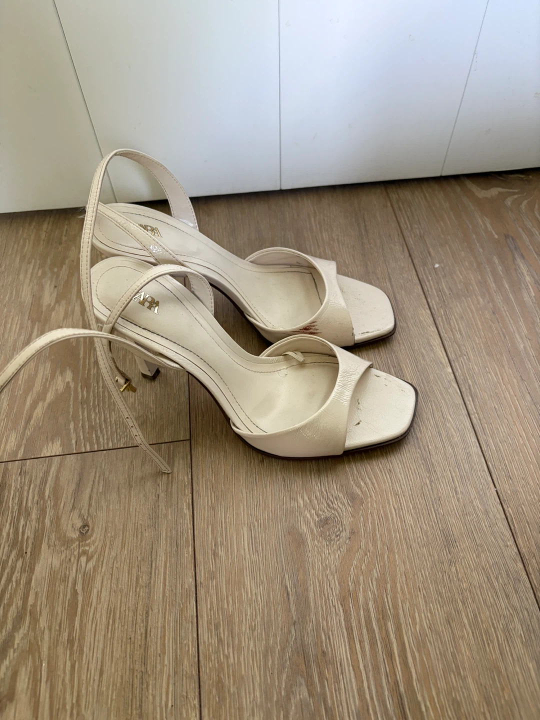 ZARA White Strappy Heels - photo 2