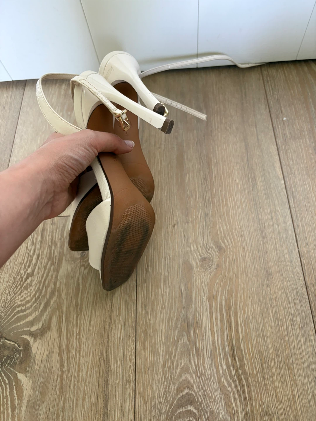 ZARA White Strappy Heels - photo 3
