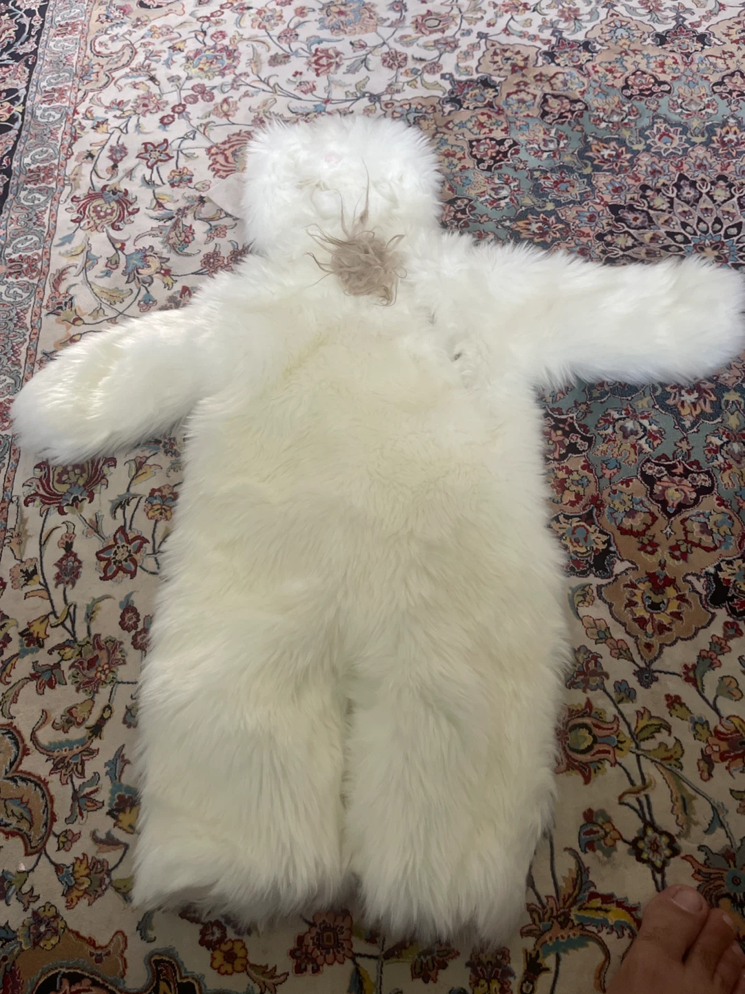 White Faux Fur Snowsuit/Costume