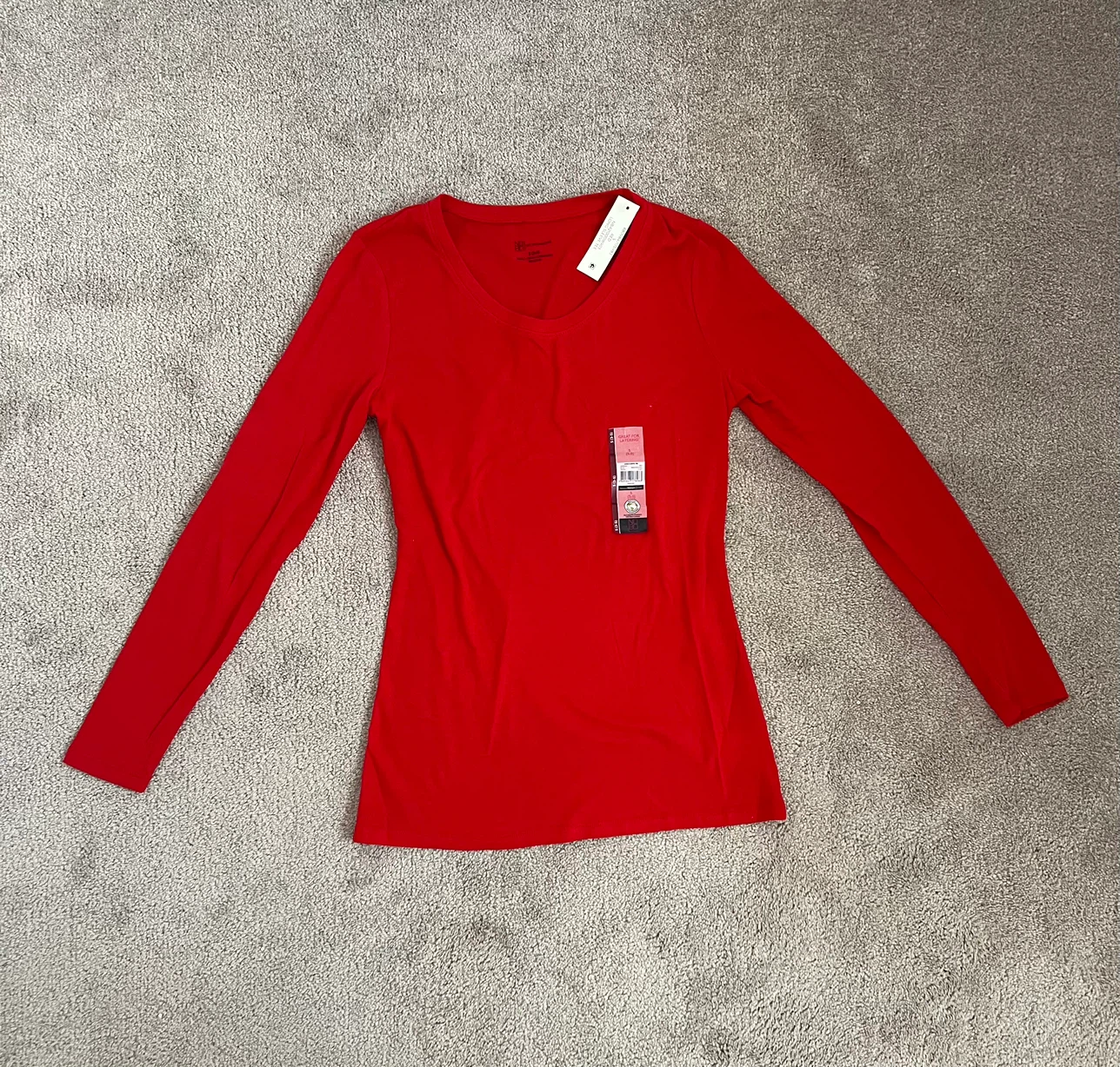 NO BOUNDARIES Red Long Sleeve Top - Size S