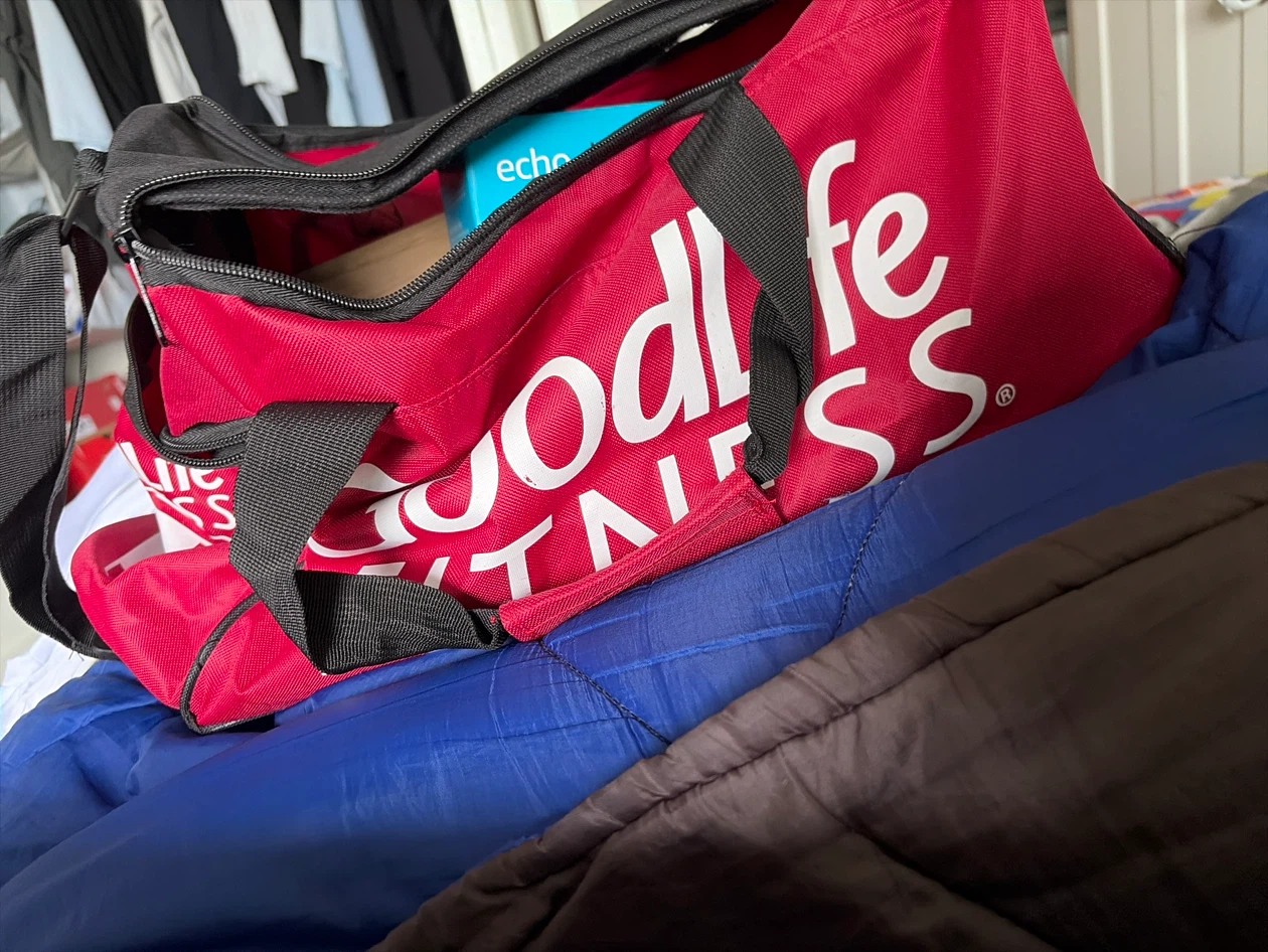 GoodLife Fitness Red Duffle Bag