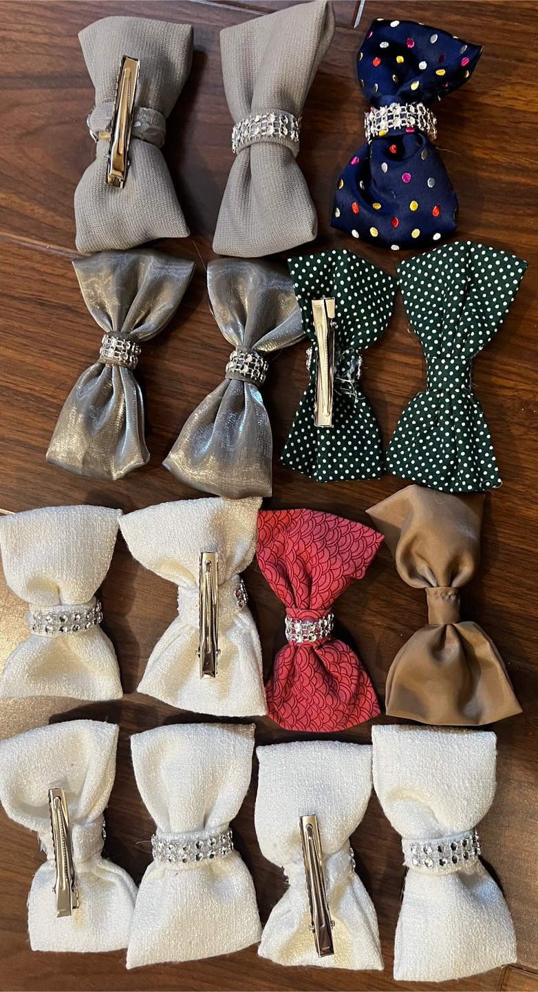 Handmade Hair Bow Clips for Kids