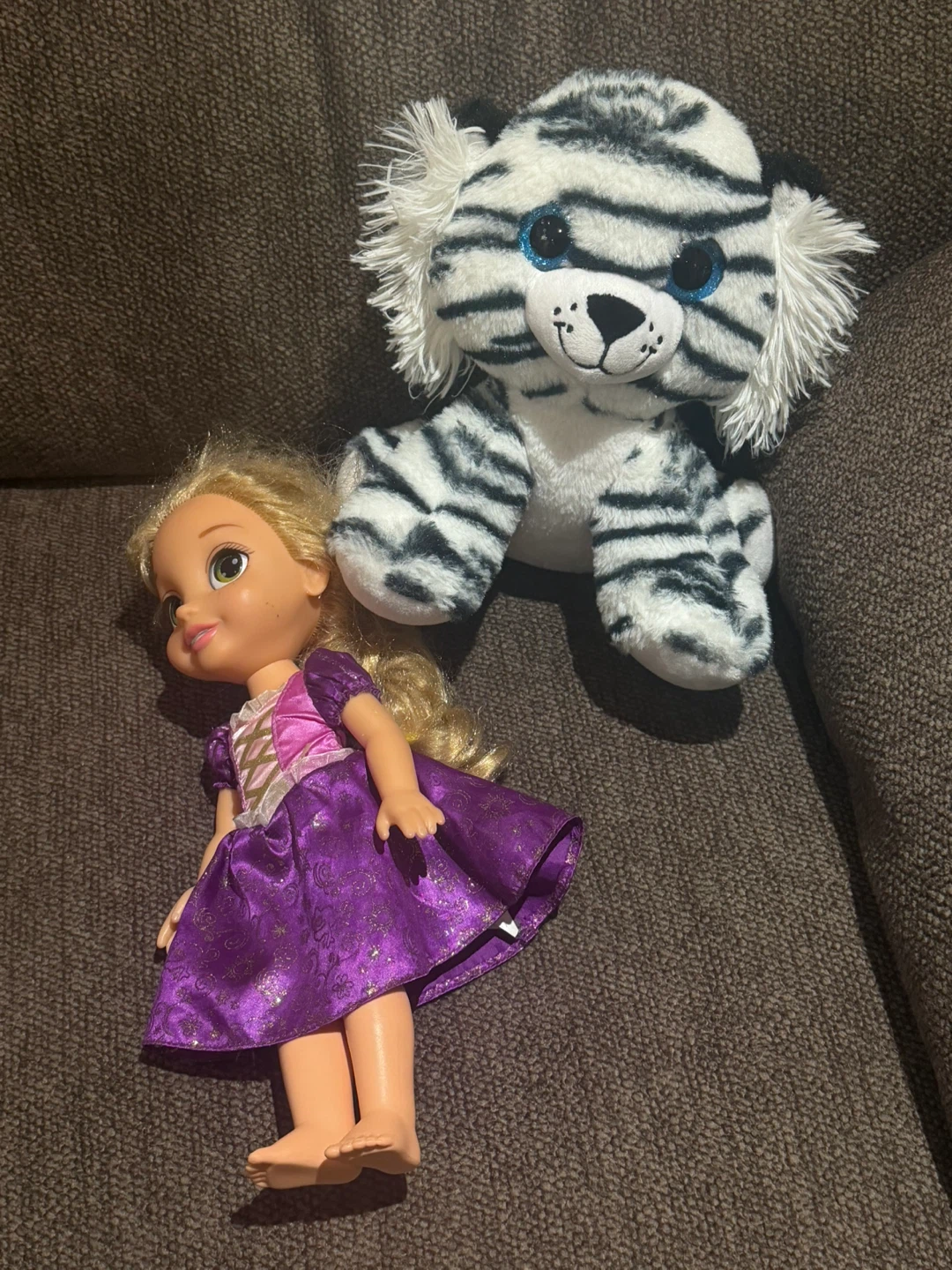 Plush Tiger and Princess Doll