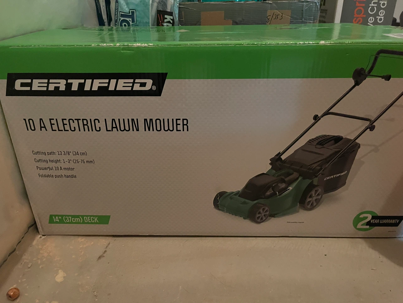 Certified 10A Electric Lawn Mower, 14-in Deck - photo 3