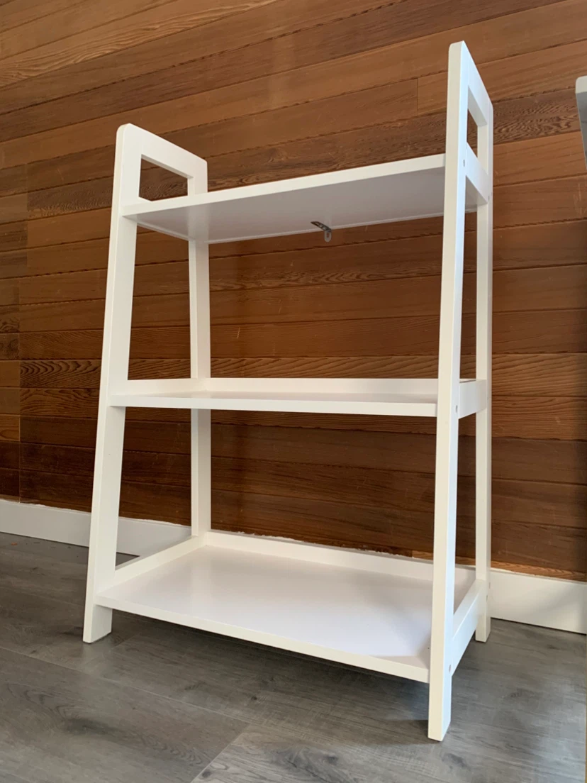 (Must go)White 3-Tier Ladder Shelf
