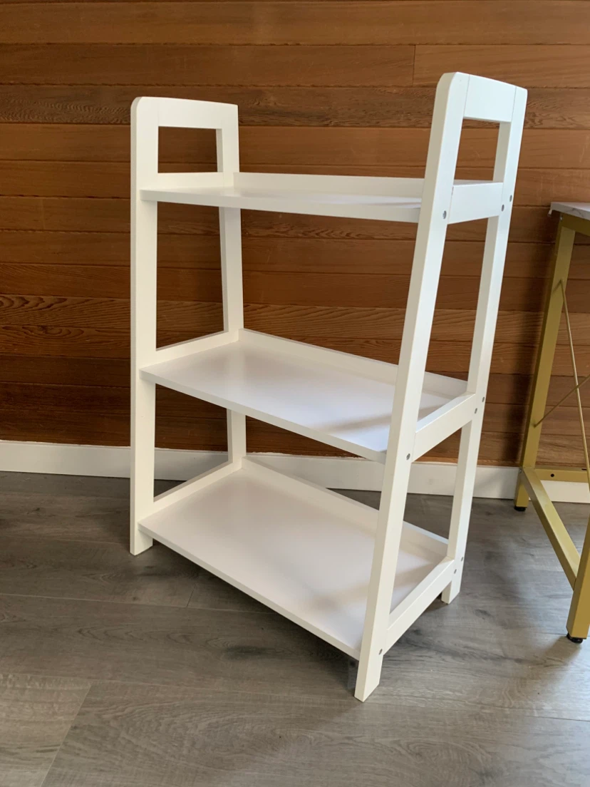 (Must go)White 3-Tier Ladder Shelf - photo 2