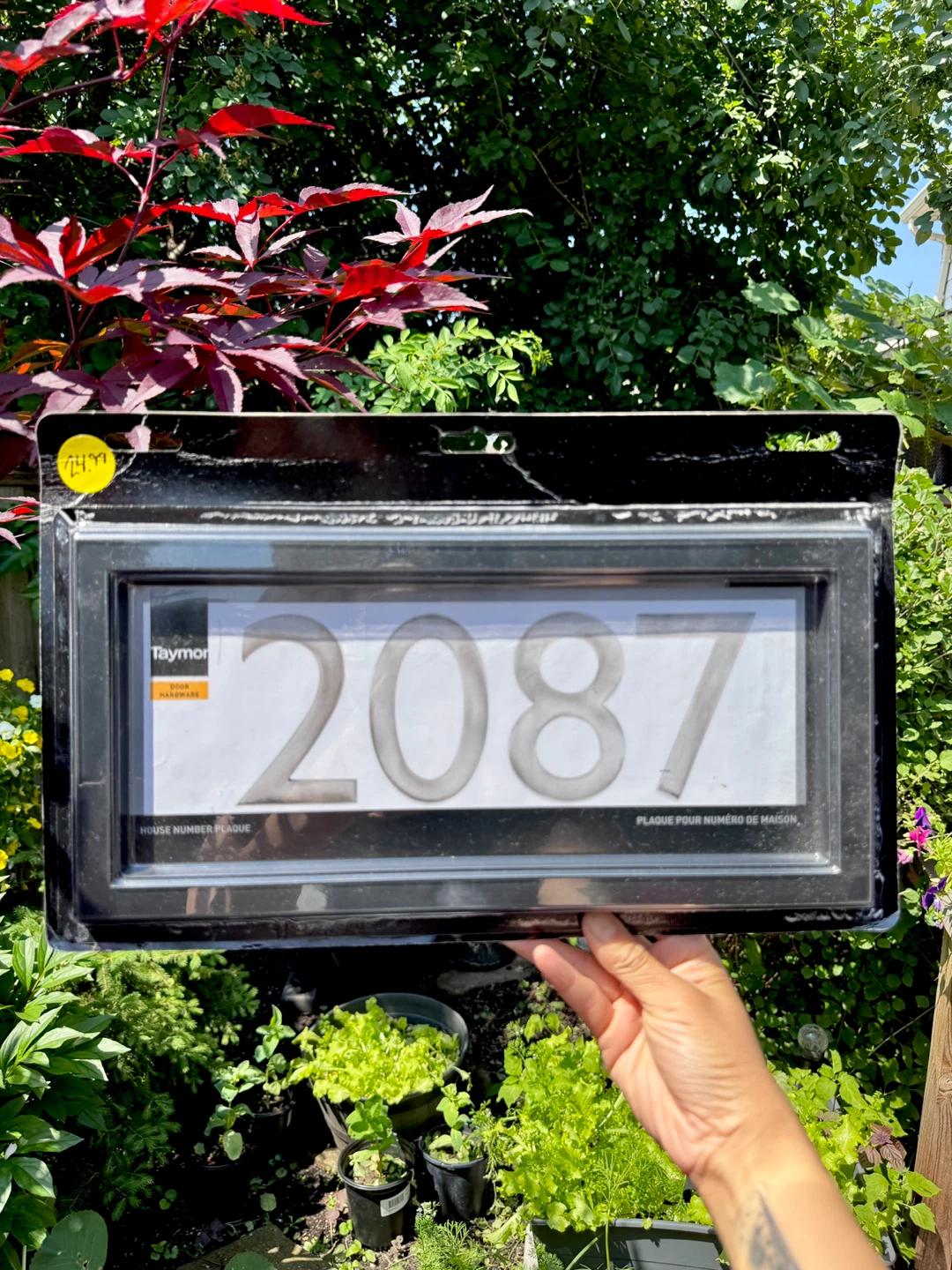 Taymor House Number Plaque