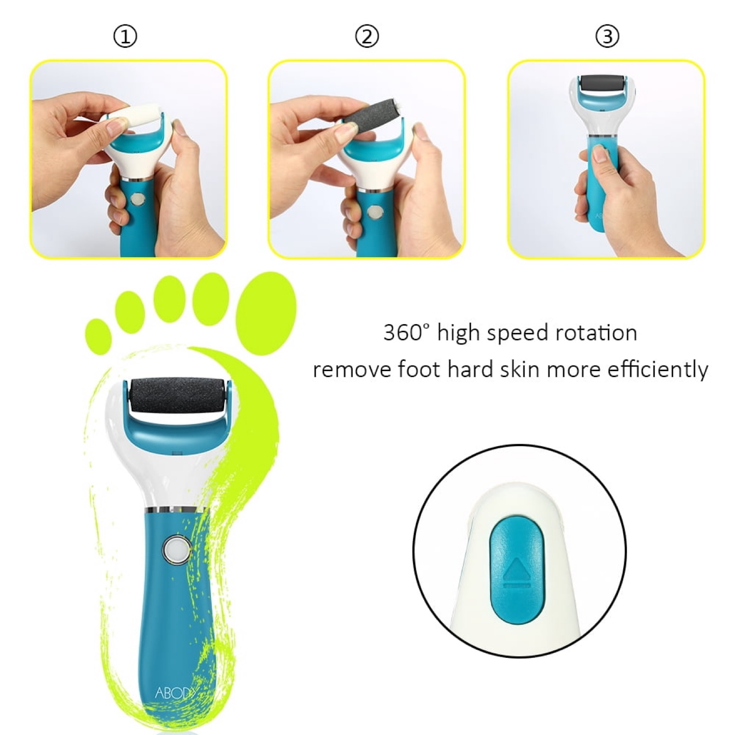 ABODY Rechargeable Electric Callus Remover - photo 4