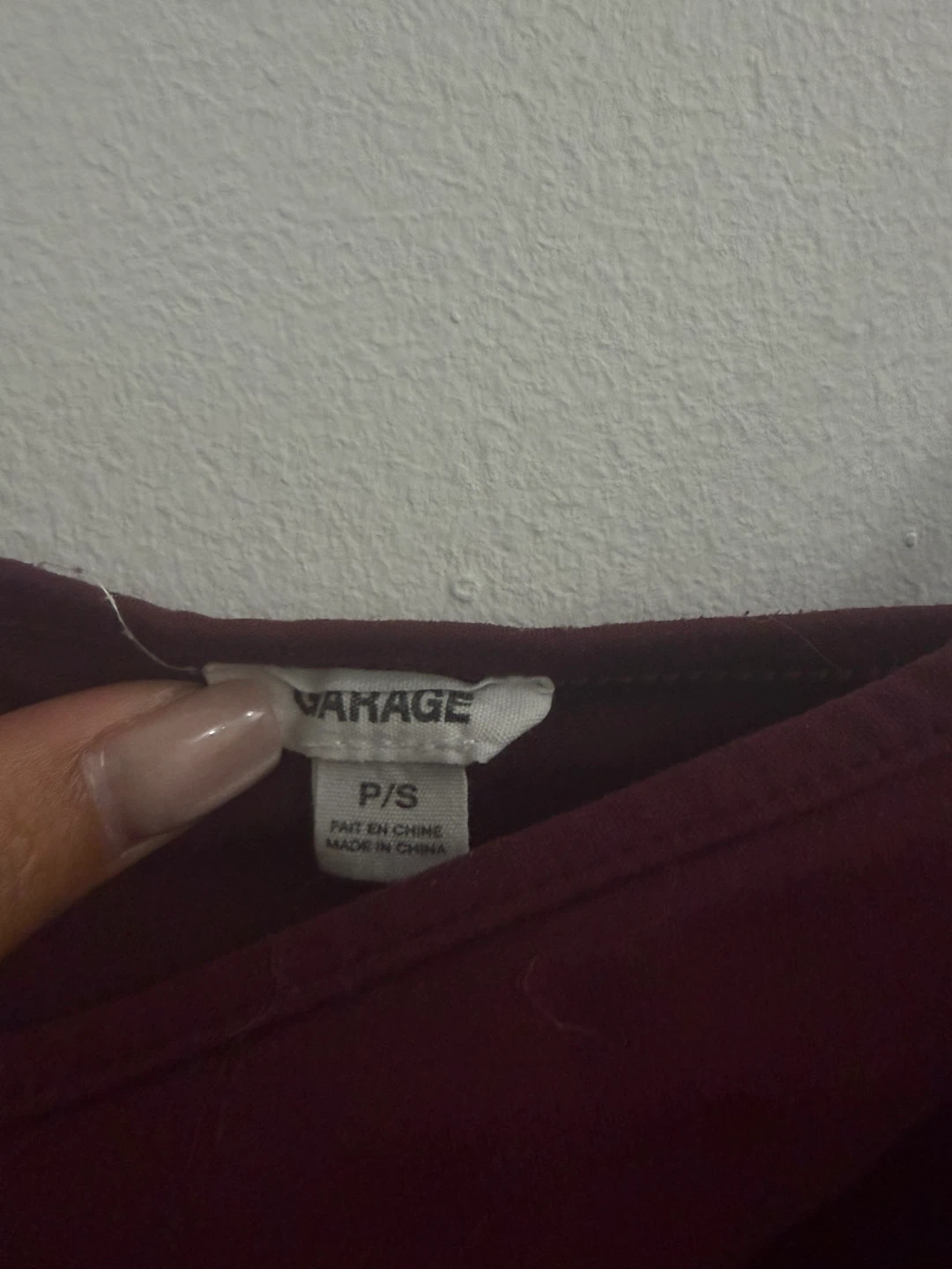 Garage scoop cami top maroon - photo 2