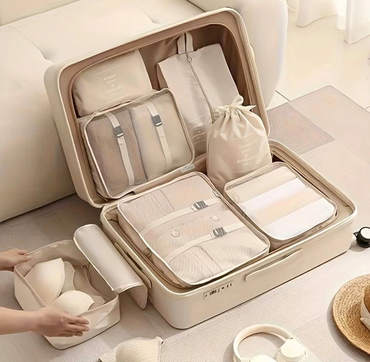 Travel Packing Cubes Set – 8 Pieces