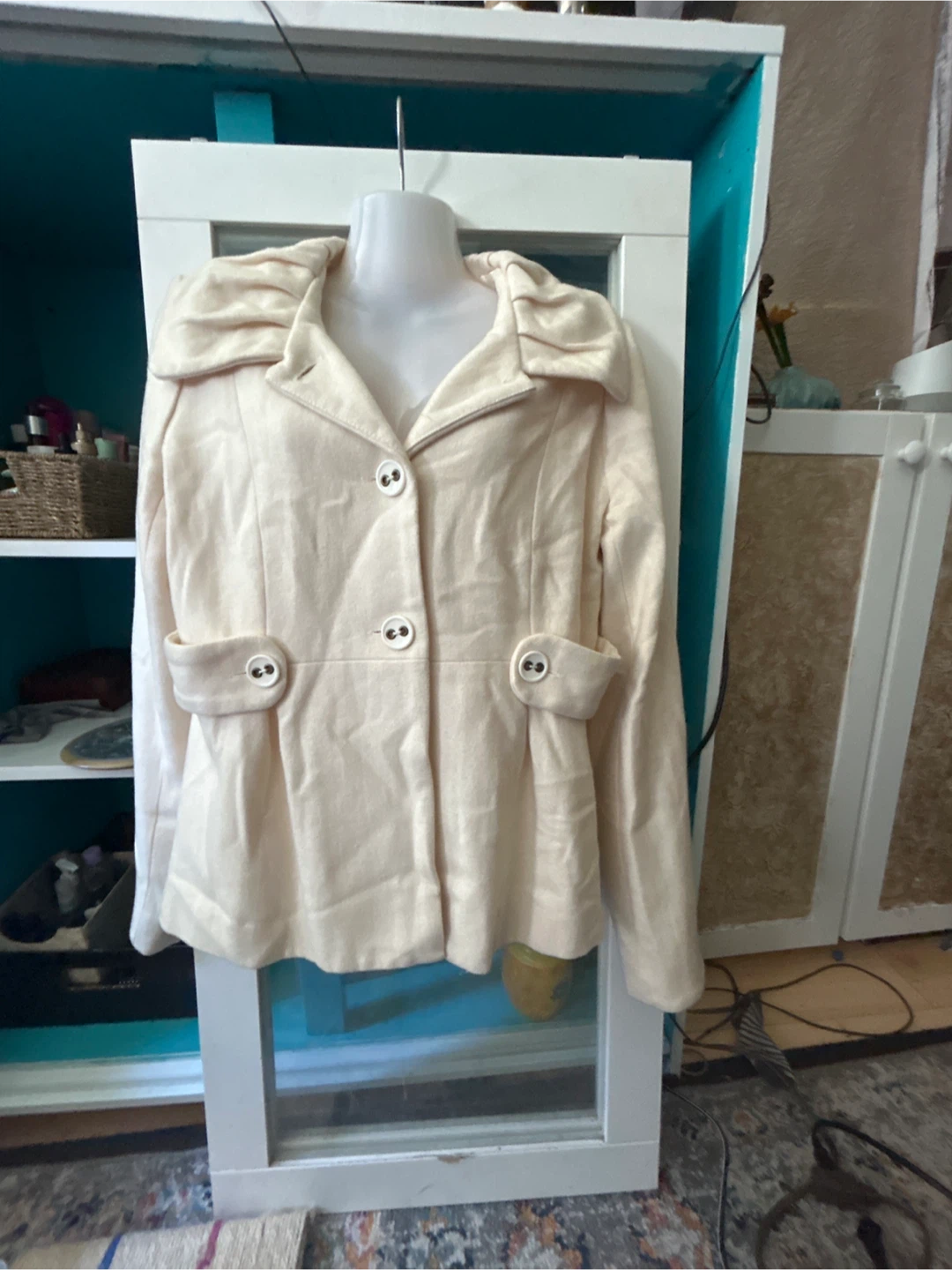 BB Dakota Beige Wool Blend Jacket