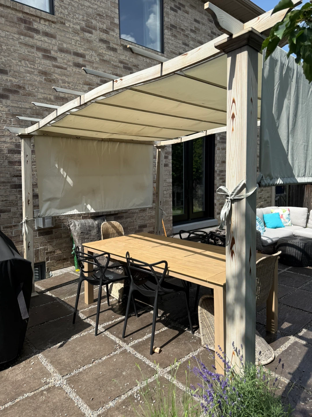 Pergola with Retractable Canopy