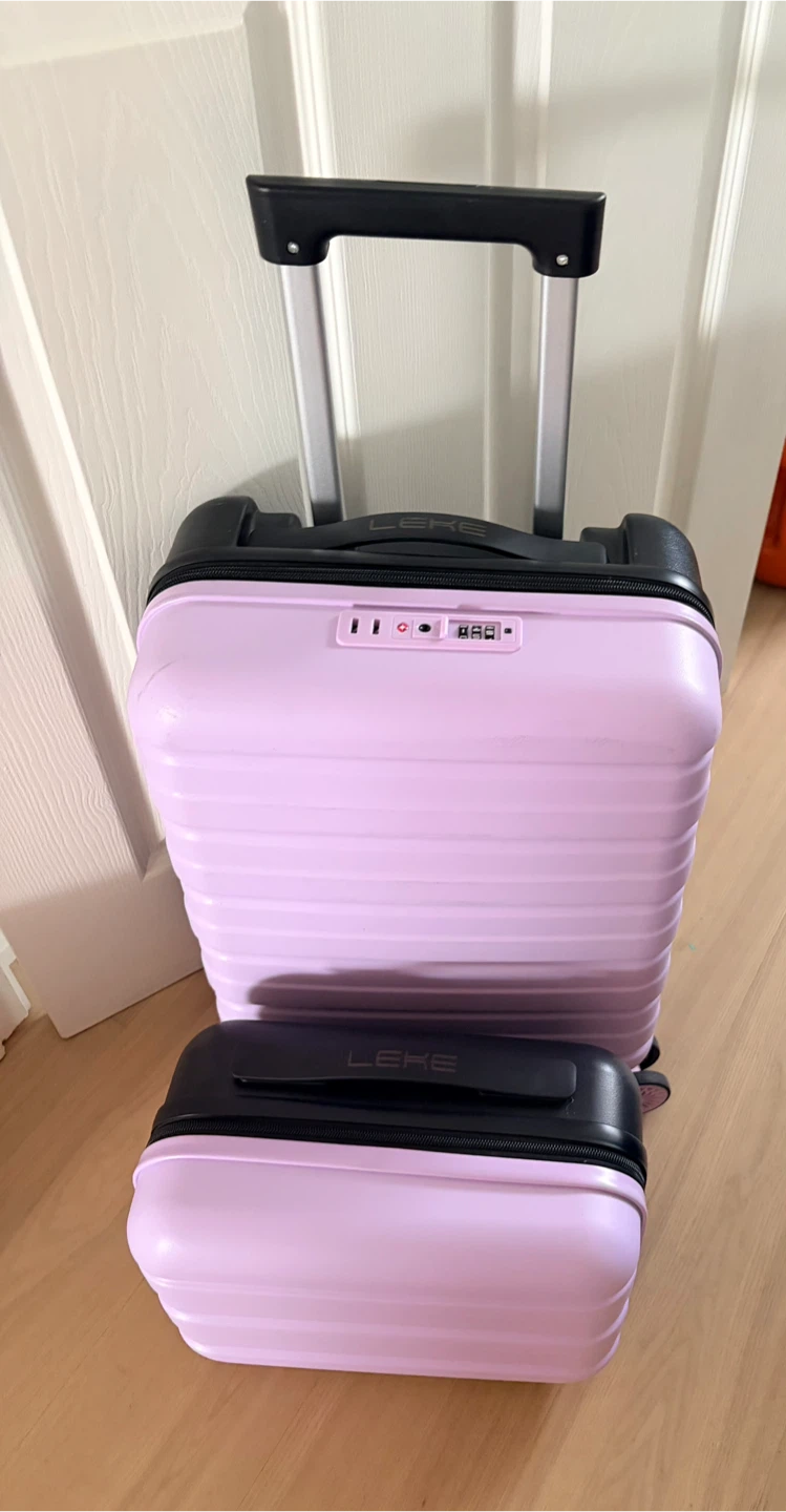 LEKE Hardside Carry-On Luggage - Lavender