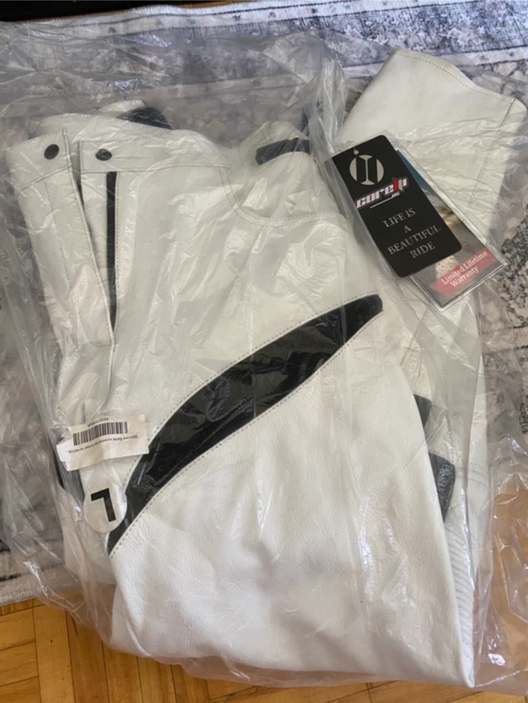 Corelli MG White Leather Motorcycle Pants - photo 2