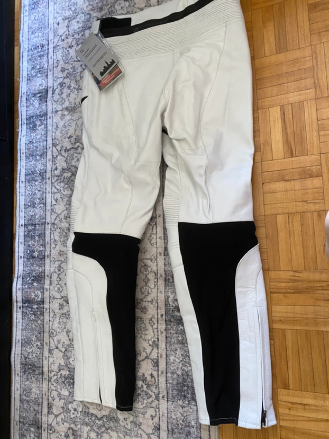 Corelli MG White Leather Motorcycle Pants - photo 5