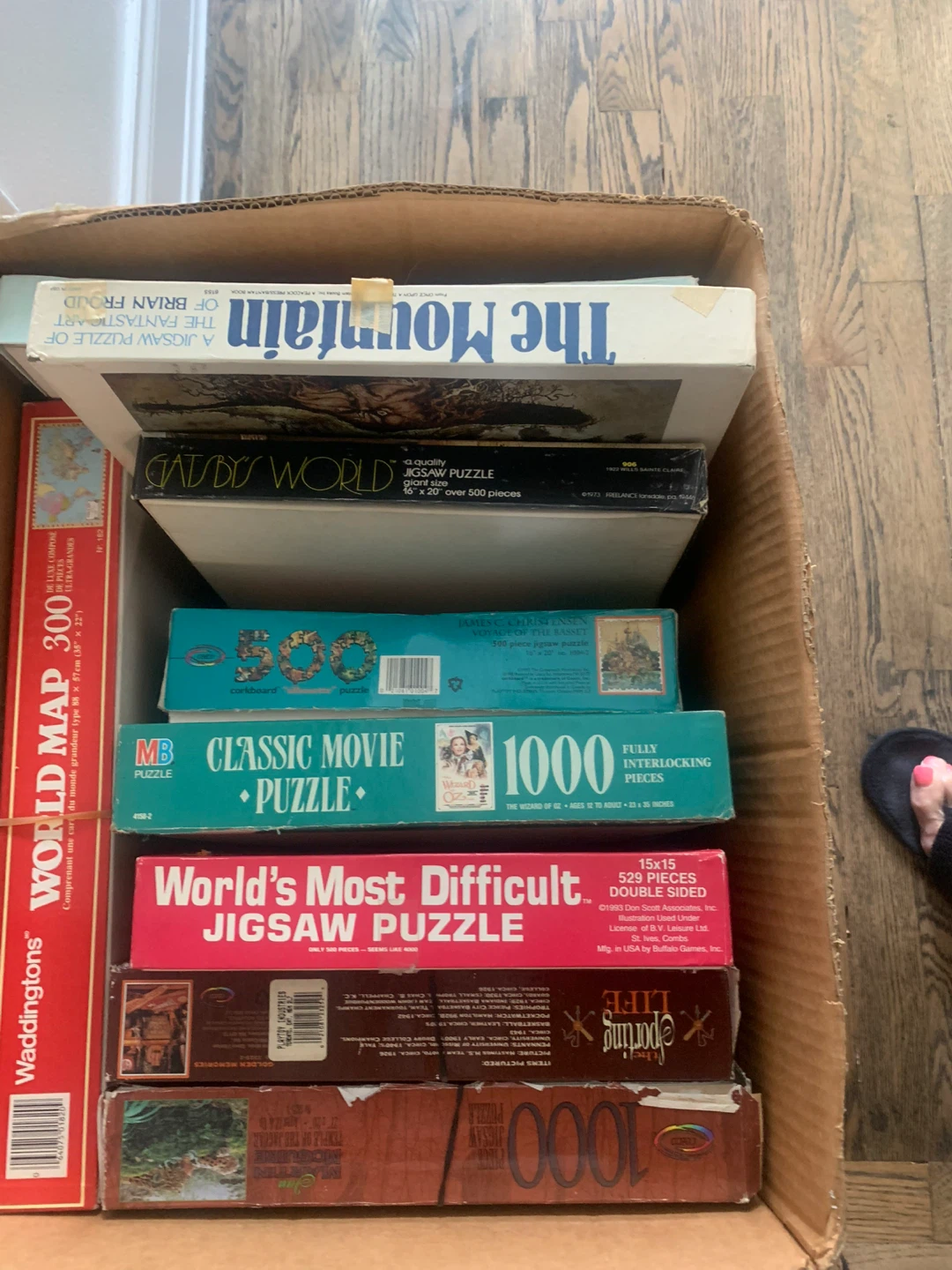 9 Assorted Jigsaw Puzzles must go !!