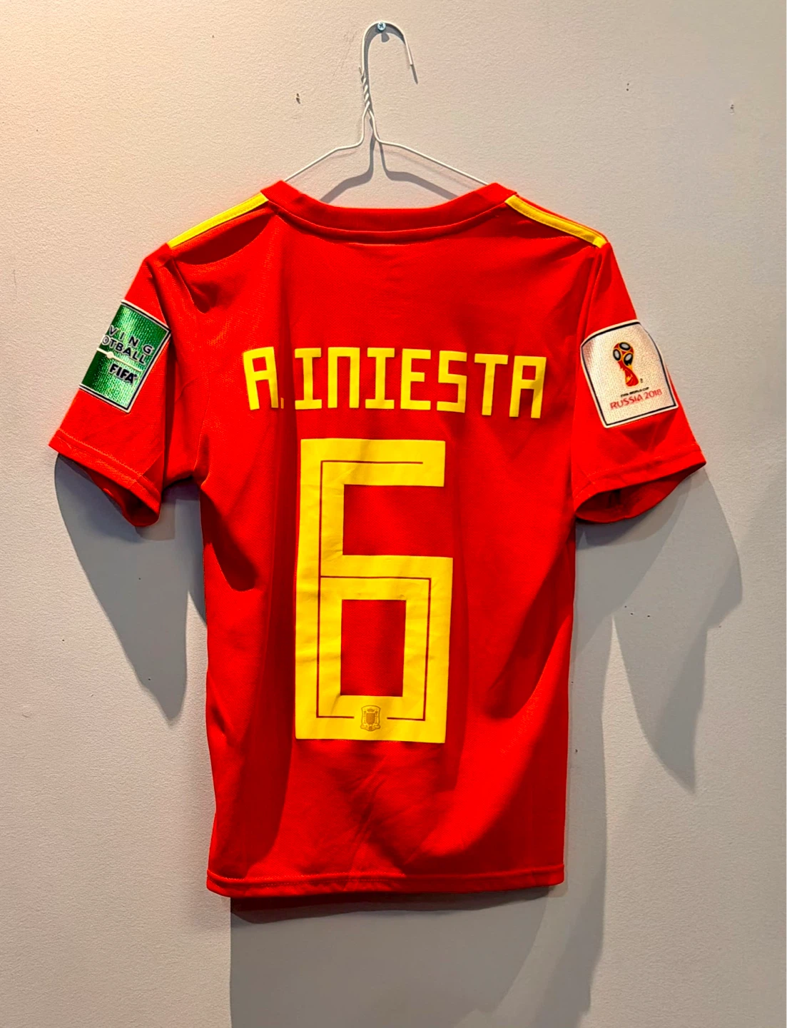 Adidas Spain Football Jersey A. Iniesta #6 - 2018 World Cup