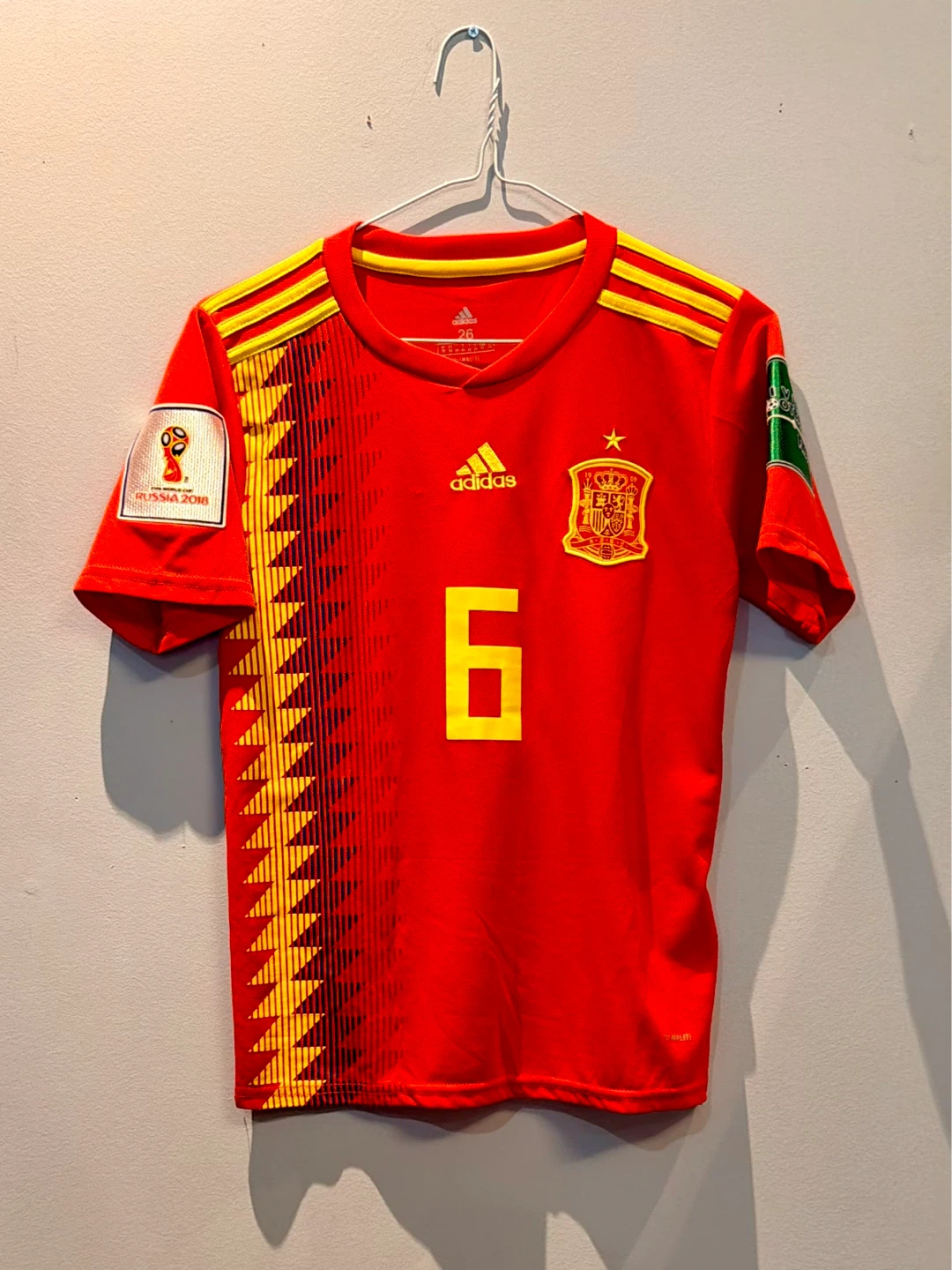 Adidas Spain Football Jersey A. Iniesta #6 - 2018 World Cup - photo 2