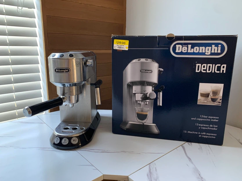 (Must go) DeLonghi Dedica 15-Bar Espresso and Cappuccino Maker
