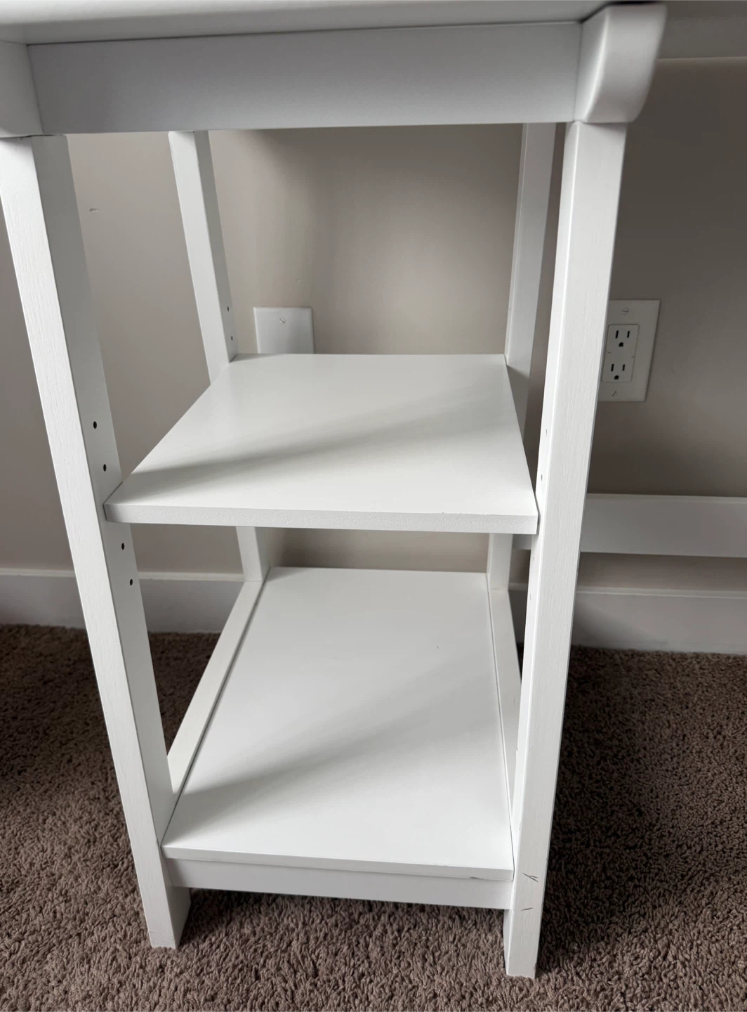 White Desk with Shelves - photo 3
