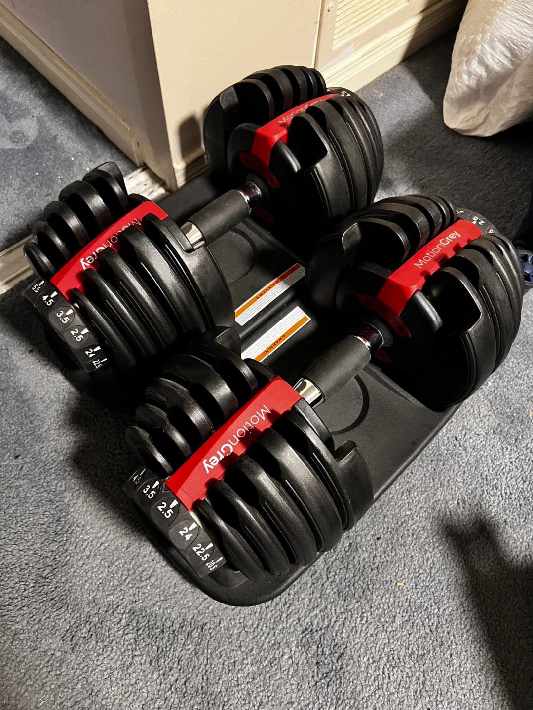 Motion Grey Adjustable Dumbbells - photo 4