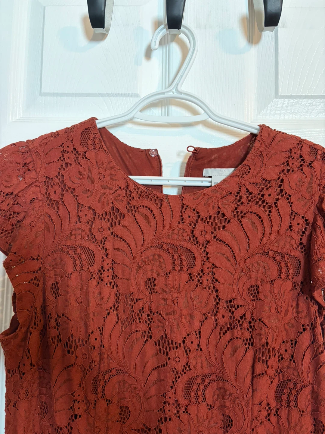 H&M Lace Dress - Burnt Orange - Size 12 - photo 3