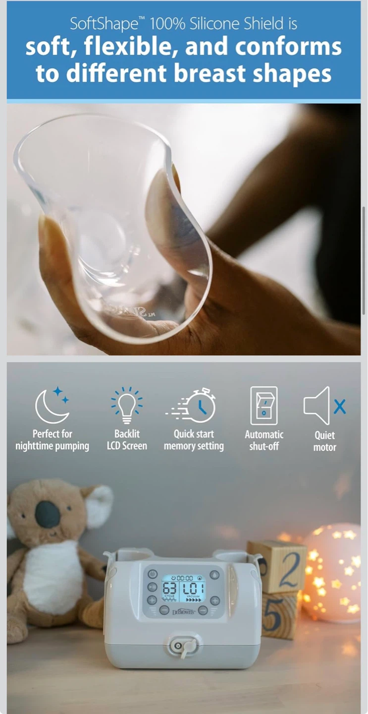 Dr. Brown's Customflow Double Electric Breast Pump - photo 5