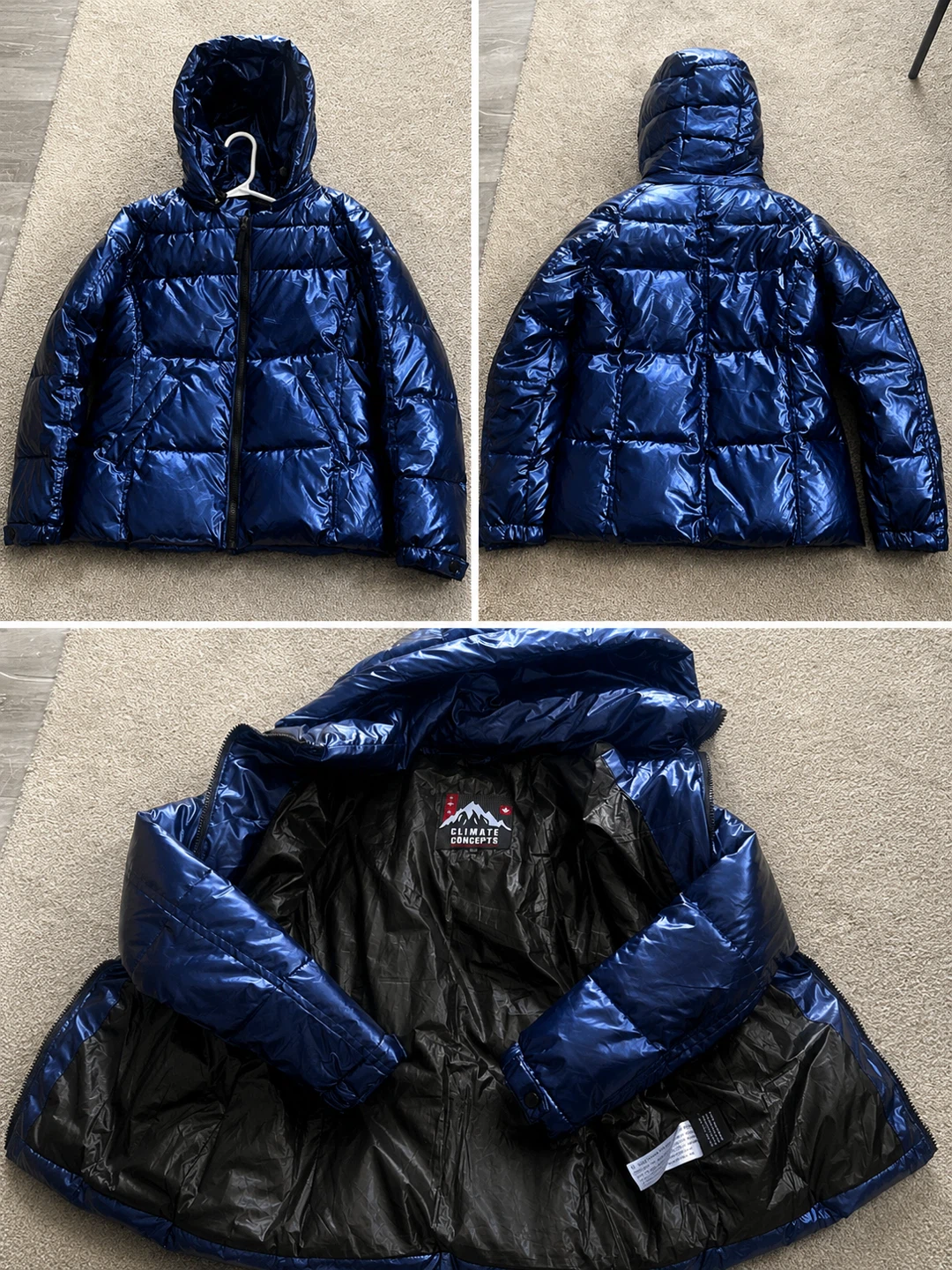 Climate Concepts Down Puffer Jacket Size Medium