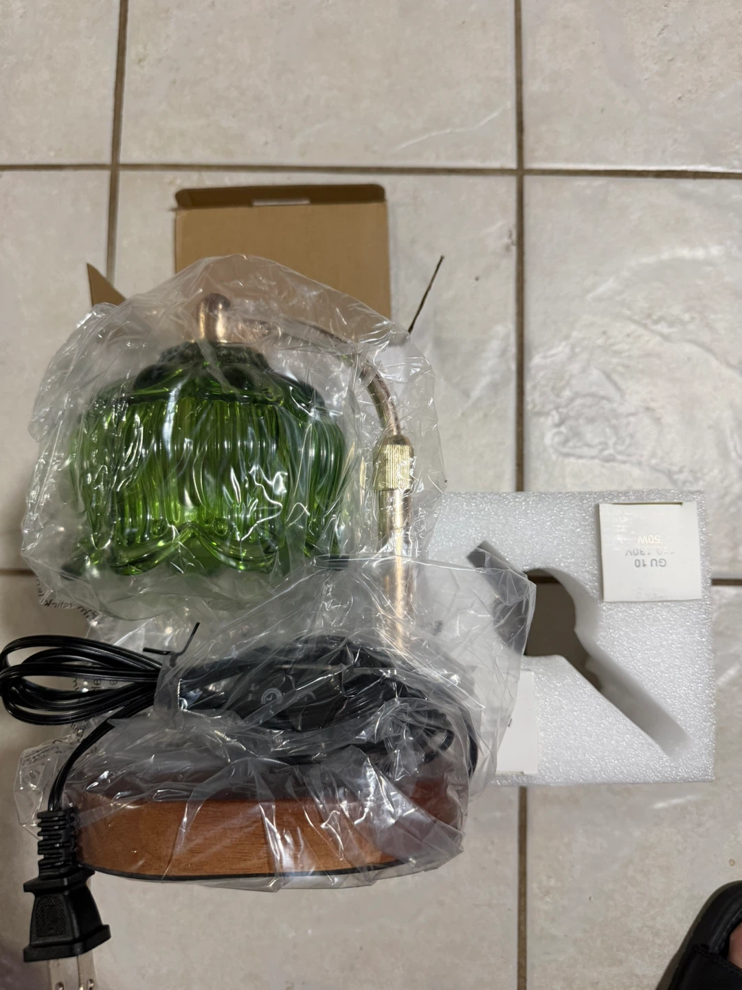 Green Candle Warmer Lamp with Timer and Dimmer - photo 2
