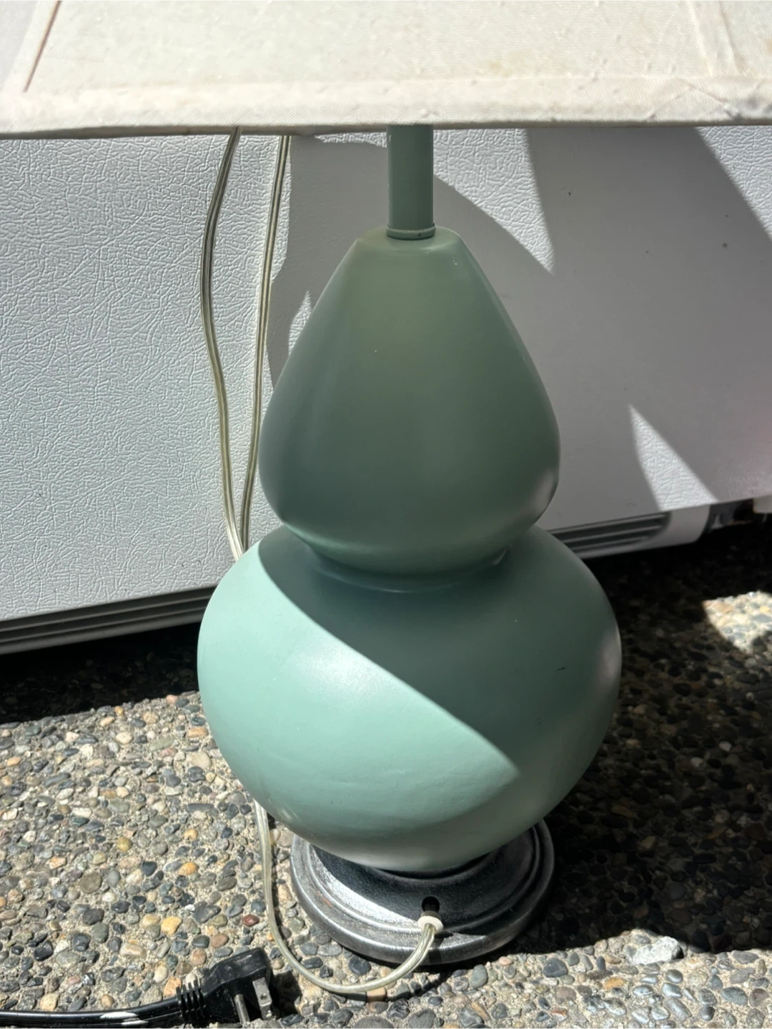Vintage double gourd lamp - photo 2