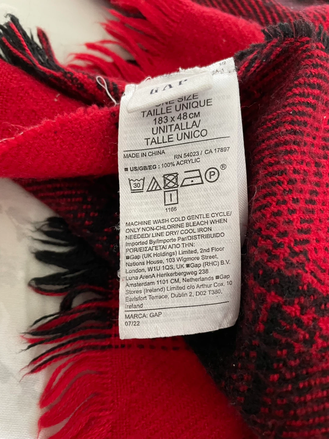 GAP Plaid Scarf - photo 2
