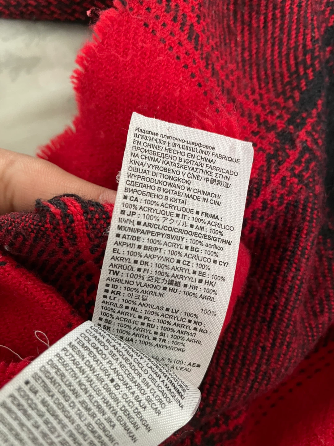 GAP Plaid Scarf - photo 3