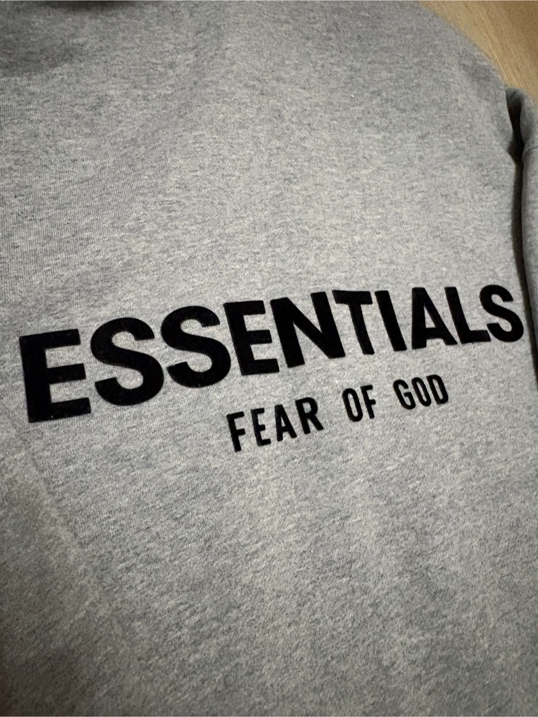 ESSENTIALS Fear of God Grey Hoodie - photo 3