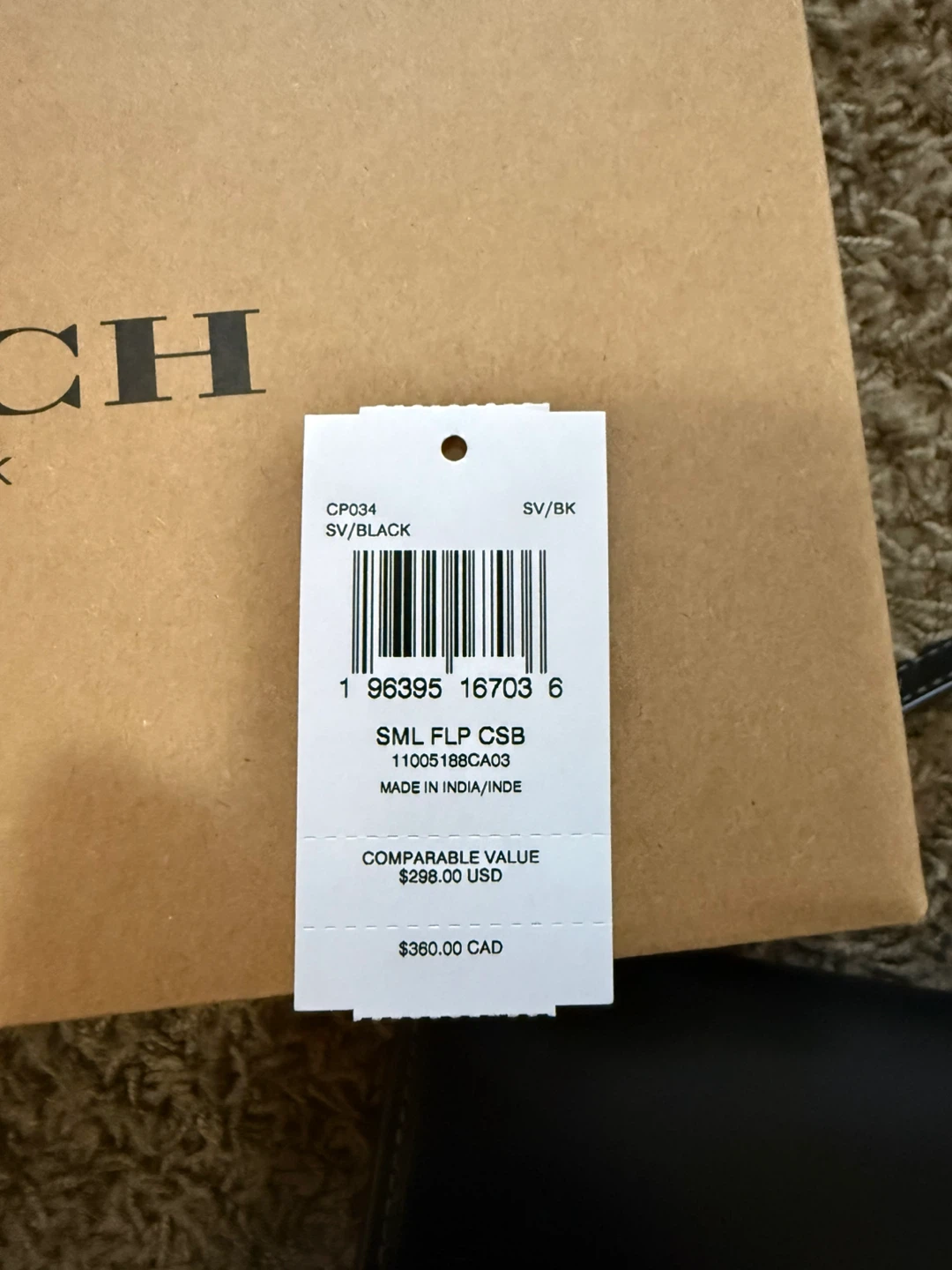 Coach Flap Clutch (Black) - photo 2