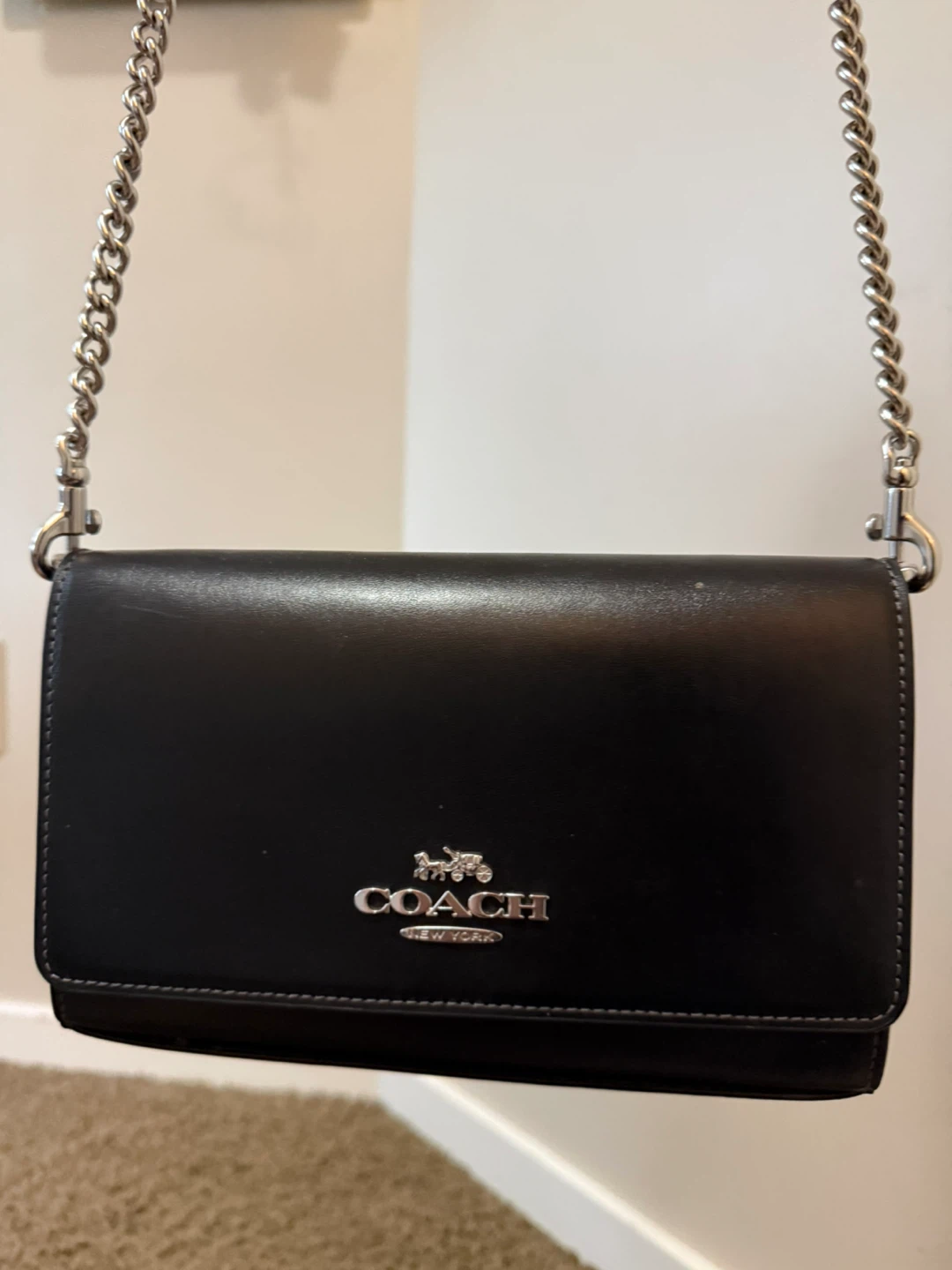 Coach Flap Clutch (Black) - photo 4