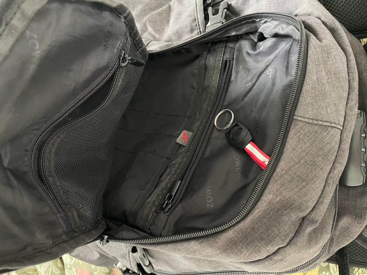 Tzowla Grey Backpack with Lock - photo 3