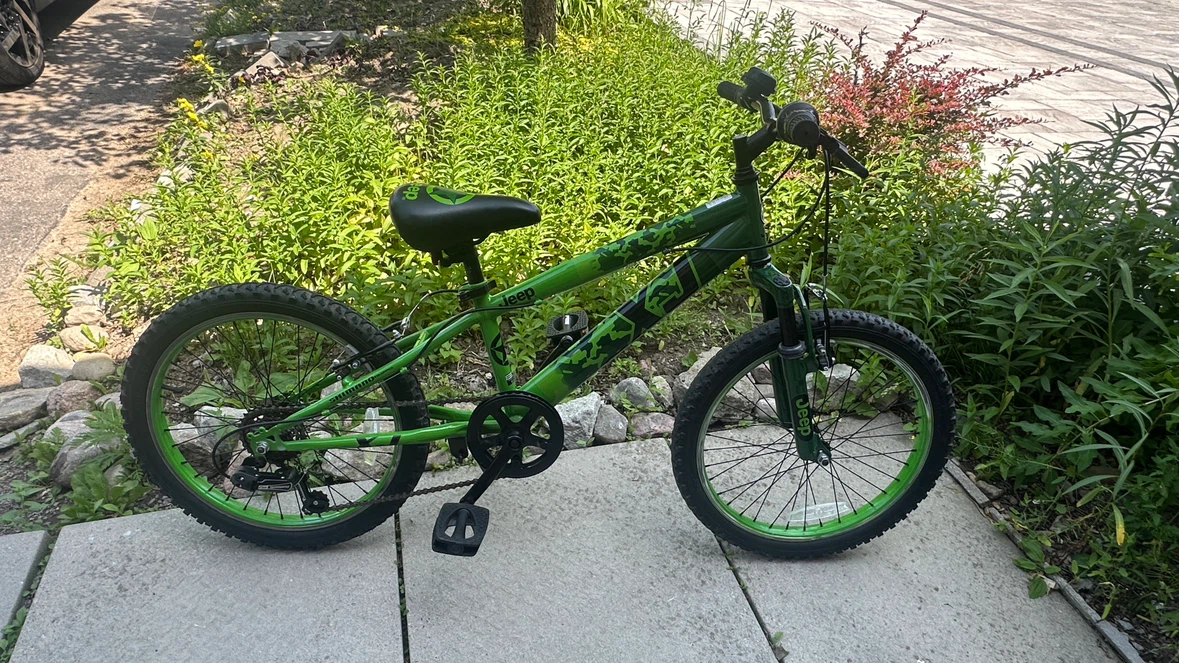 20” Green Jeep Kids Bicycle