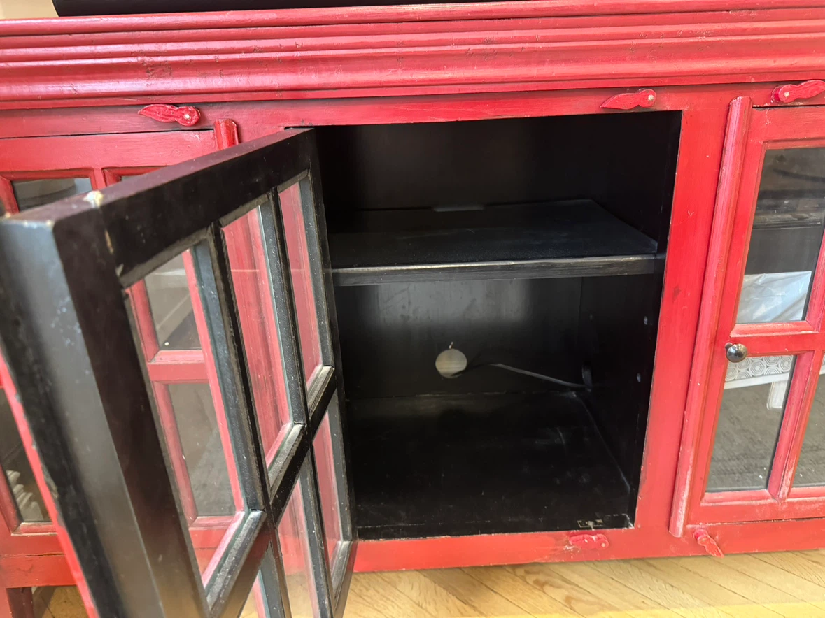 Crate & Barrel Solid Wood TV Console – Great Refinish Project - photo 2
