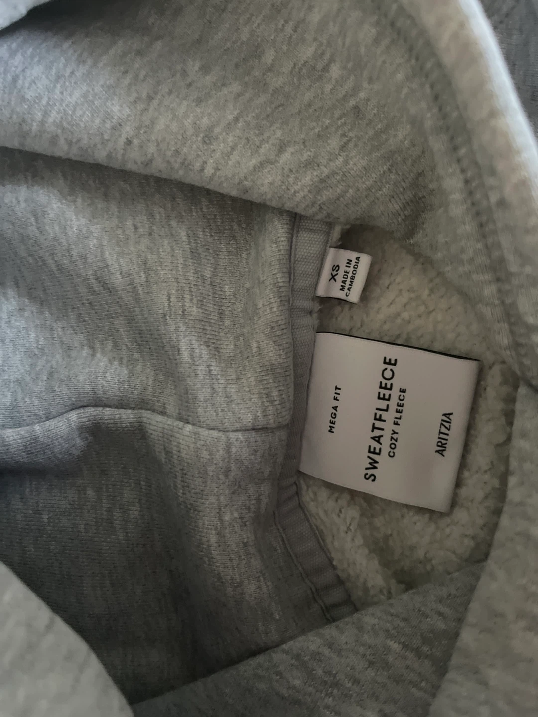 ARITZIA Grey Fleece Hoodie - photo 2