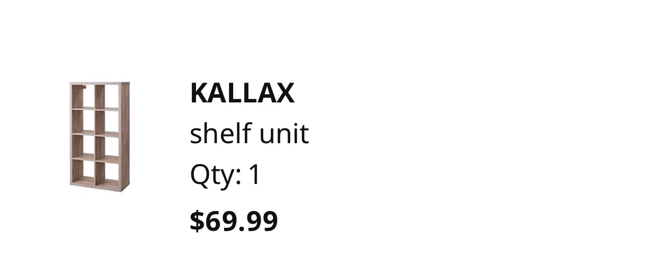 FREE IKEA KALLAX Shelf Unit with RILL Casters wheels - photo 4