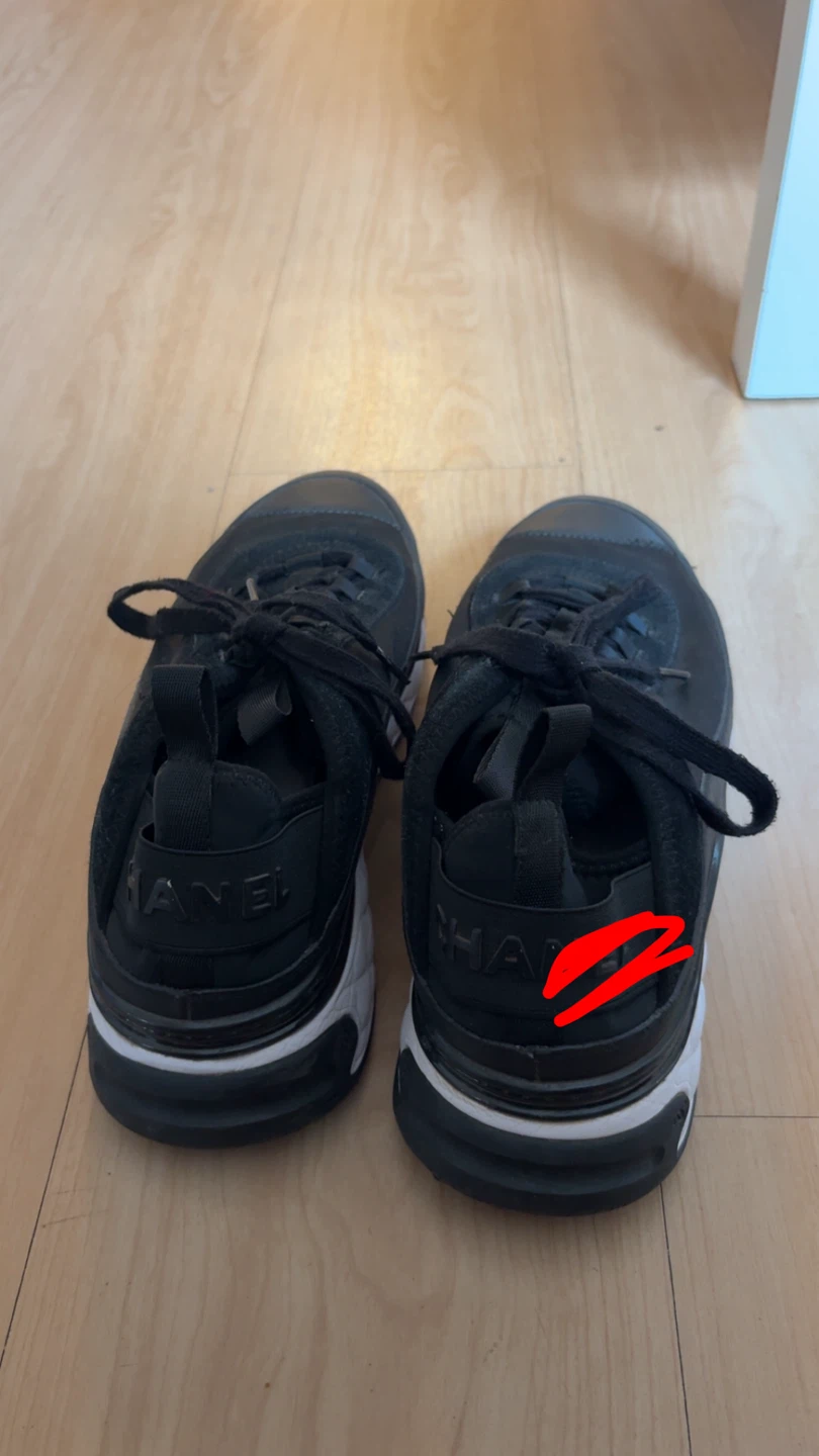 CHANEL Black Chunky Sneakers size 42 woman’s 11