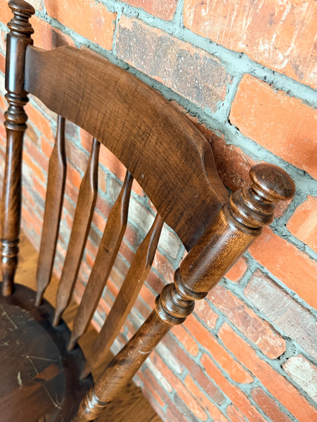 Wooden Spindle Back Dining Chair - photo 3