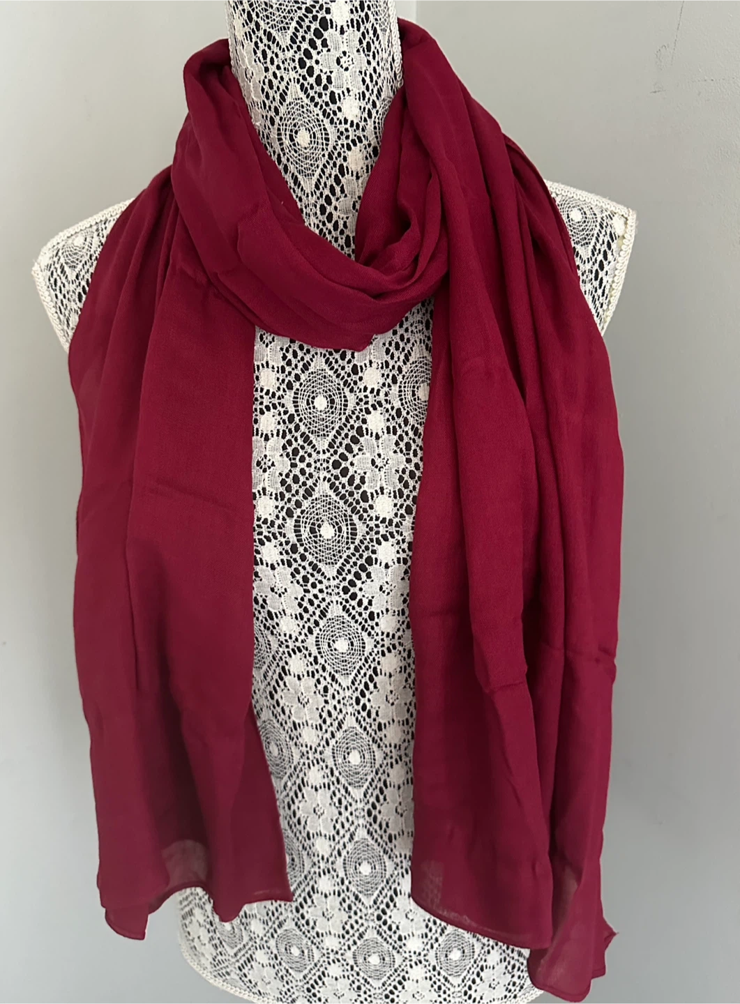 Dark Red Modal  Scarf - New - $10 - East York