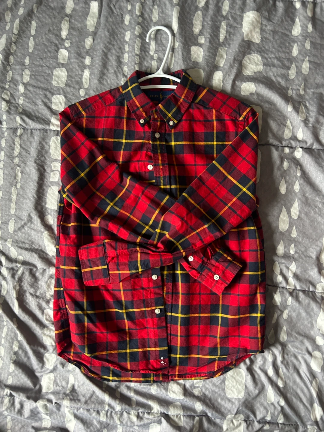 Ralph Lauren Plaid Button-Up Shirt L/G (14-16)