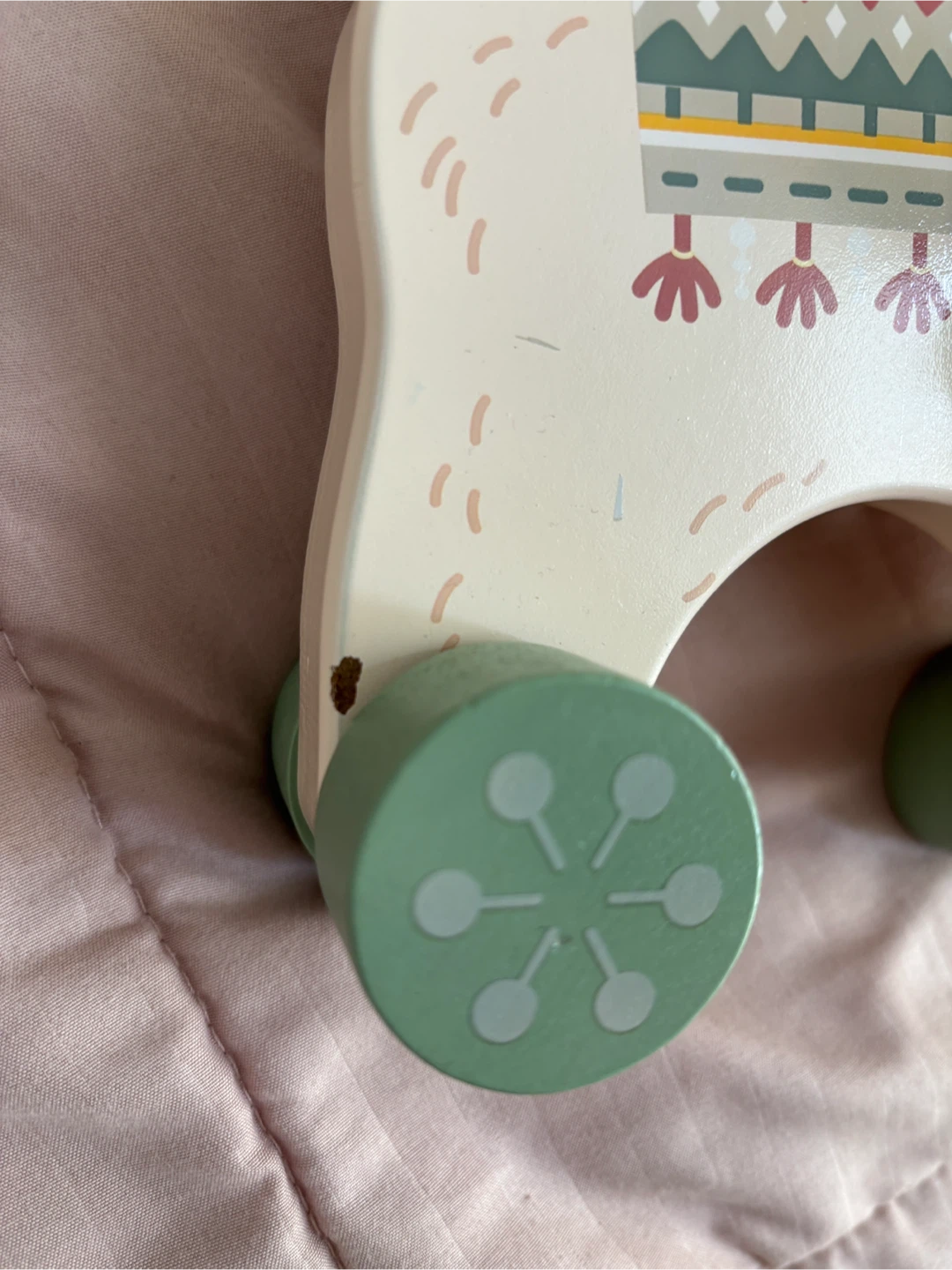Wooden Llama Bead Maze Toy - photo 3