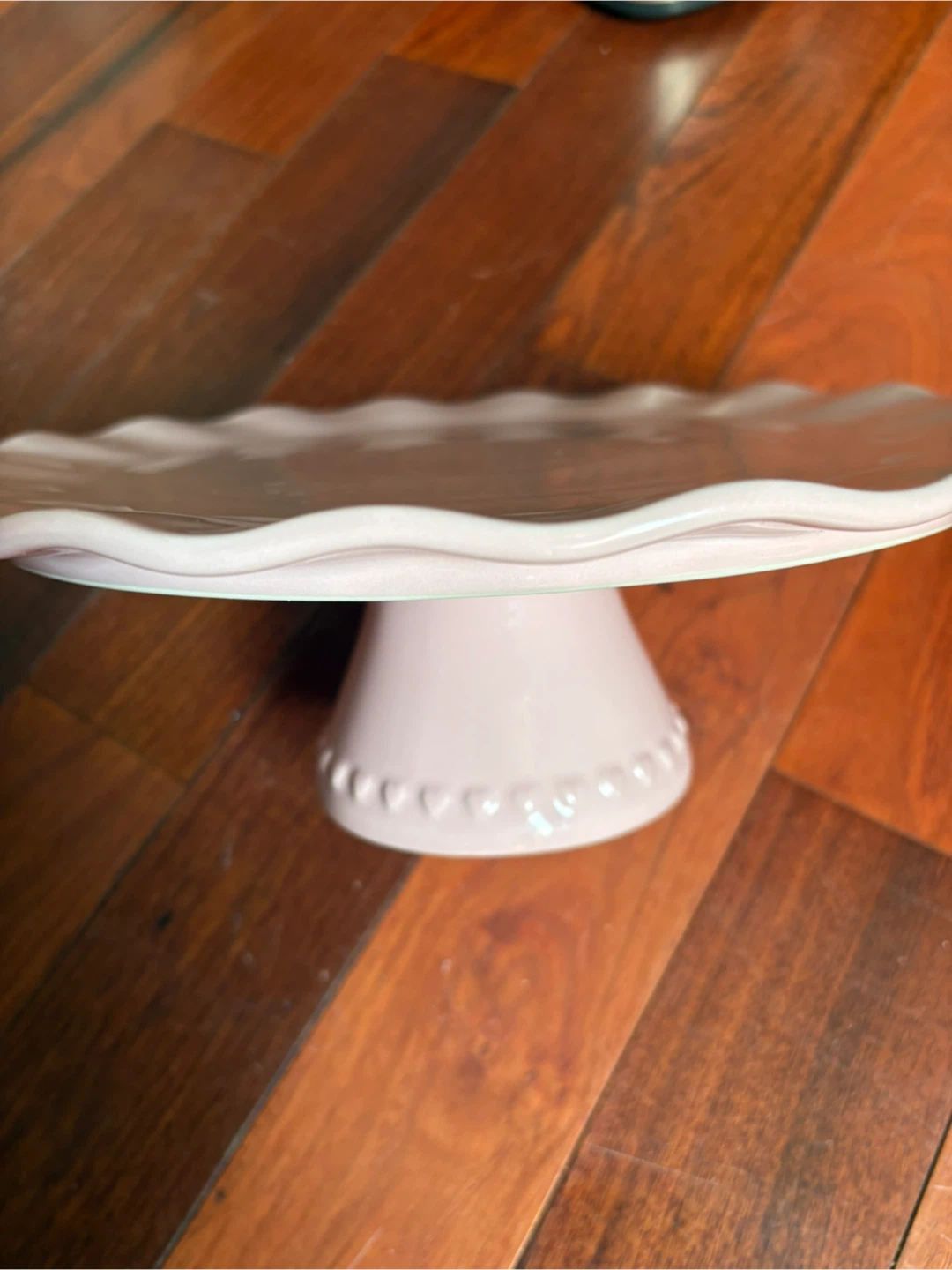 Pink Ruffled Cake Stand