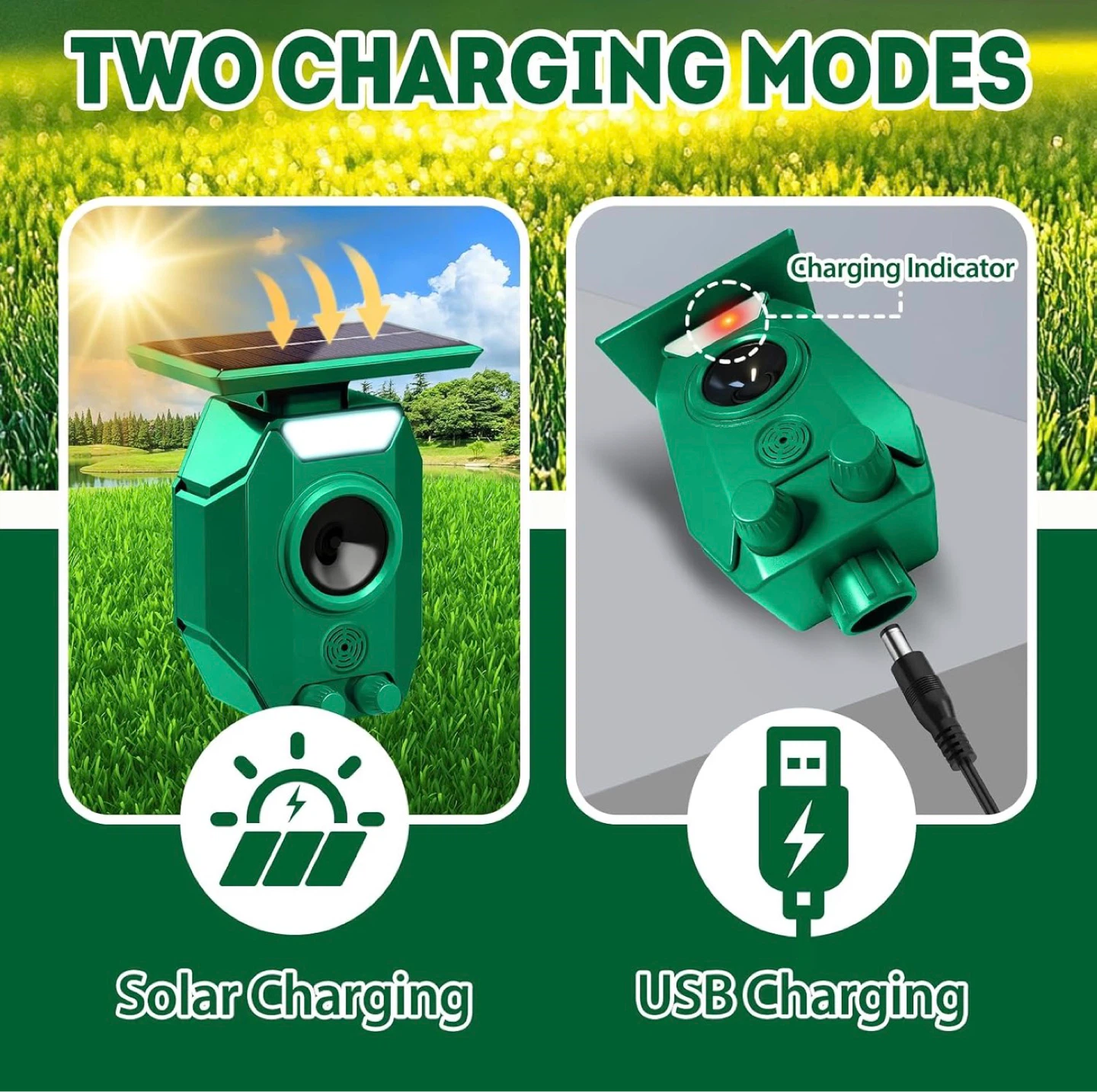 Ultrasonic Animal Repellent - Solar Powered & Waterproof - photo 5