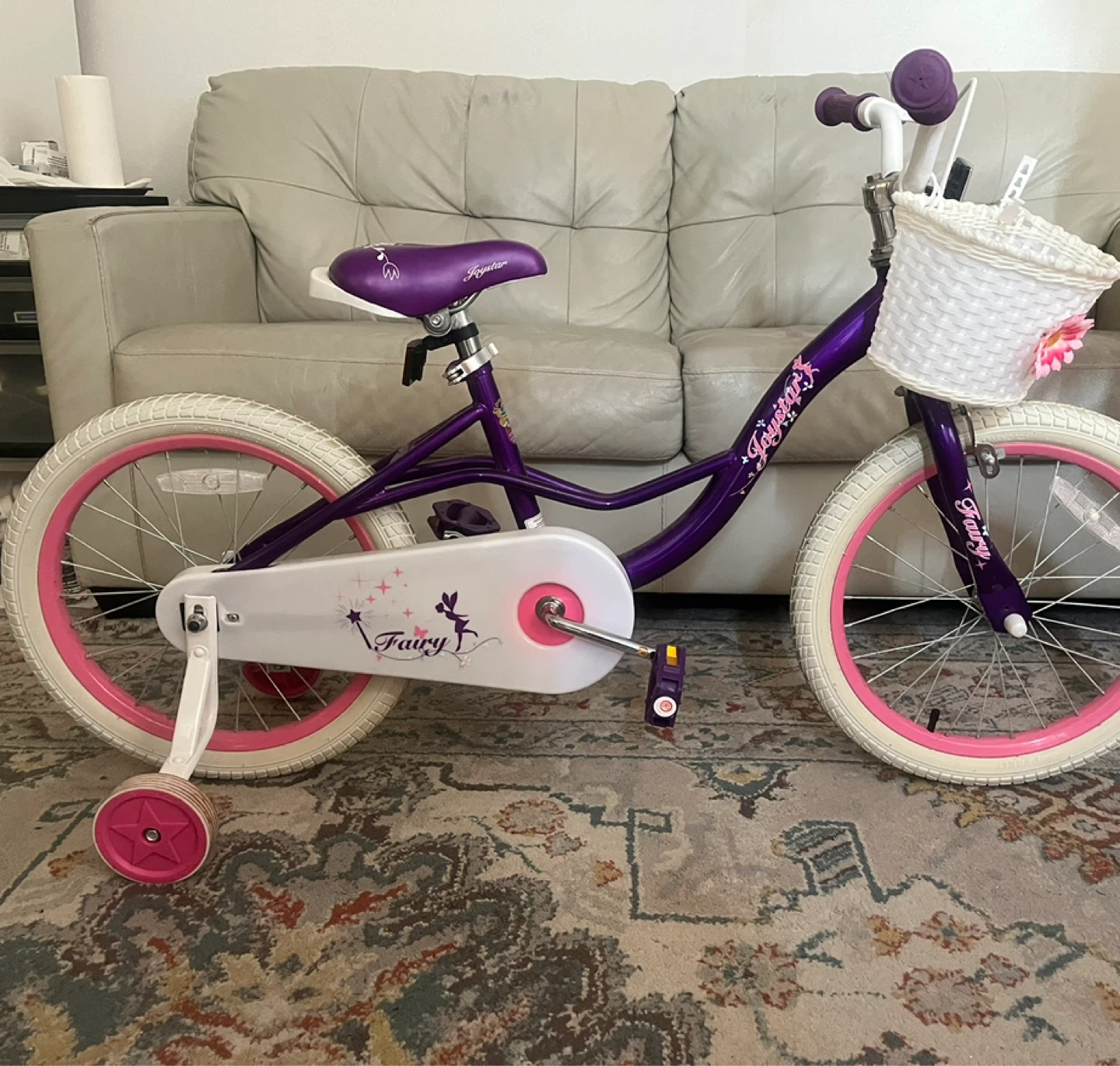 Girls Purple Fairy Bike - photo 2
