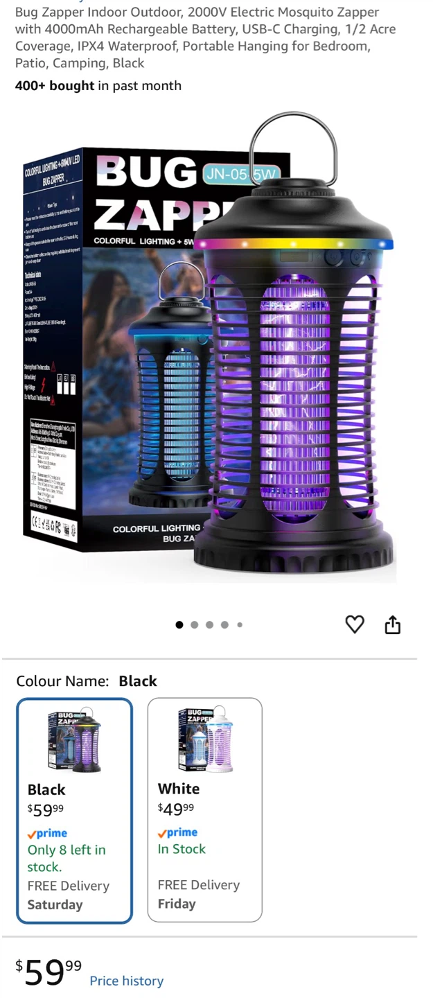 Electric Mosquito Zapper